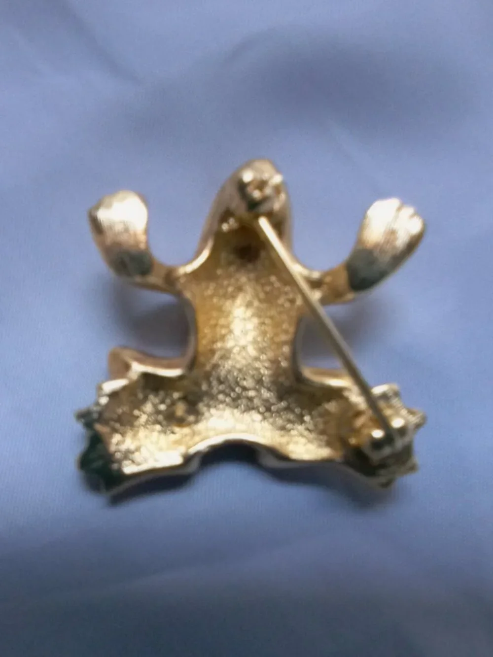 Swarovski Frog Brooch